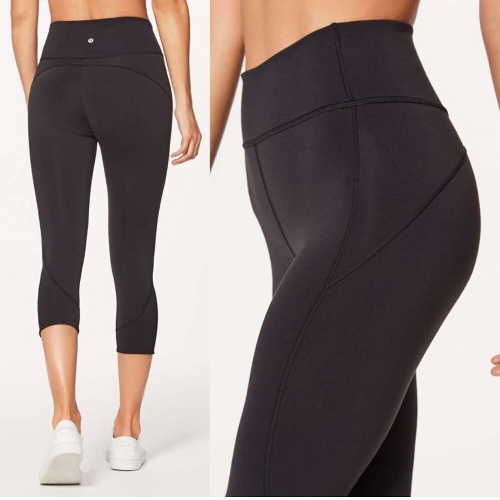 Lululemon In Movement Crop Everlux 19" Leggings Black